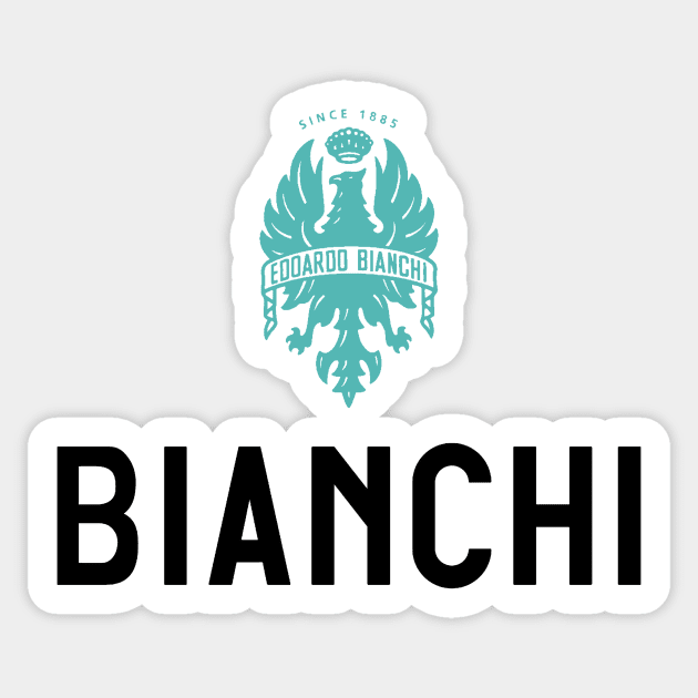 Bianchi Bike Potrait Logo Sticker by bike-man